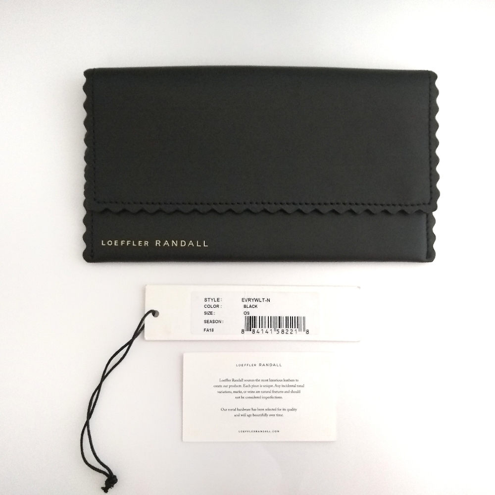 Loeffler Randall Foldover Leather Wallet